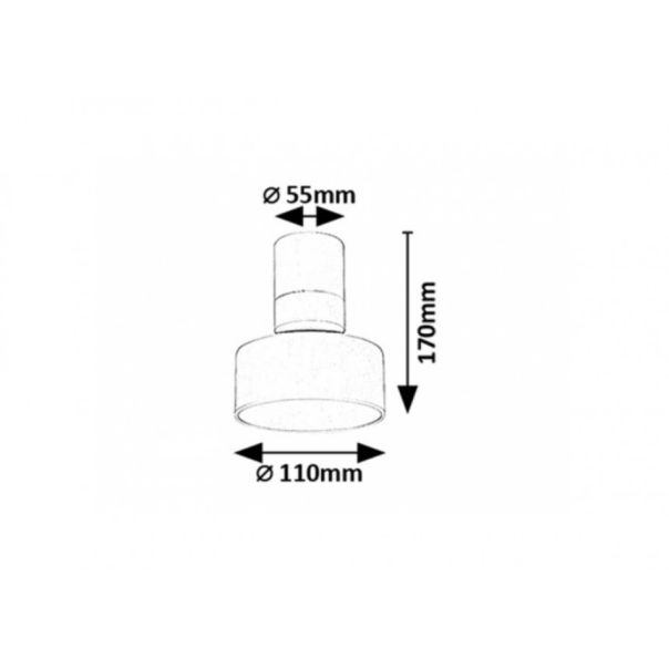 Rabalux Ugradna i nadgradna rasveta Ovidia LED 10W bela (71326) - RAS003125A00000