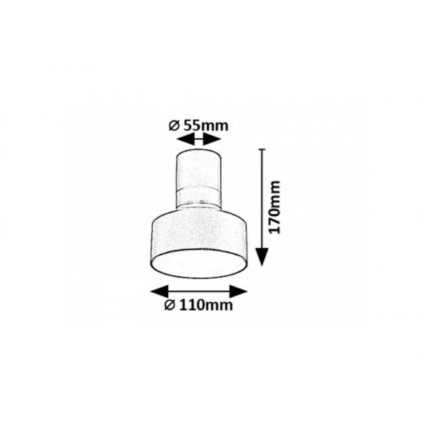Rabalux Ugradna i nadgradna rasveta Ovidia LED 10W crna (71321) - RAS003120A00000