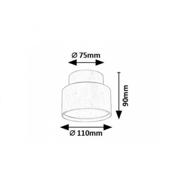 Rabalux Ugradna i nadgradna rasveta Ovidia LED 16W crna (71319) - RAS003118A00000