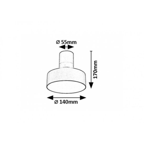 Rabalux Ugradna i nadgradna rasveta Ovidia LED 16W crna (71322) - RAS003121A00000