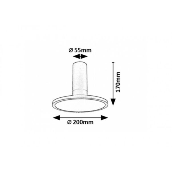 Rabalux Ugradna i nadgradna rasveta Ovidia LED 20W crna (71323) - RAS003122A00000