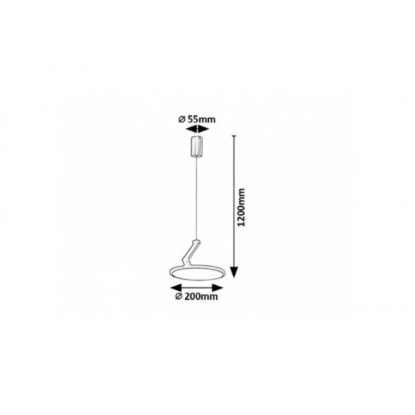 Rabalux Ugradna i nadgradna rasveta Ovidia LED 20W crna (72327) - RAS003203A00000