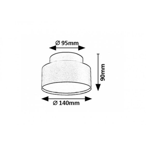Rabalux Ugradna i nadgradna rasveta Ovidia LED 24W crna (71320) - RAS003119A00000