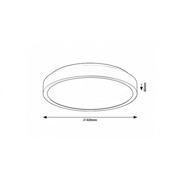 Rabalux Ugradna i nadgradna rasveta Samira LED 48W crna (71254) - RAS002516A00000