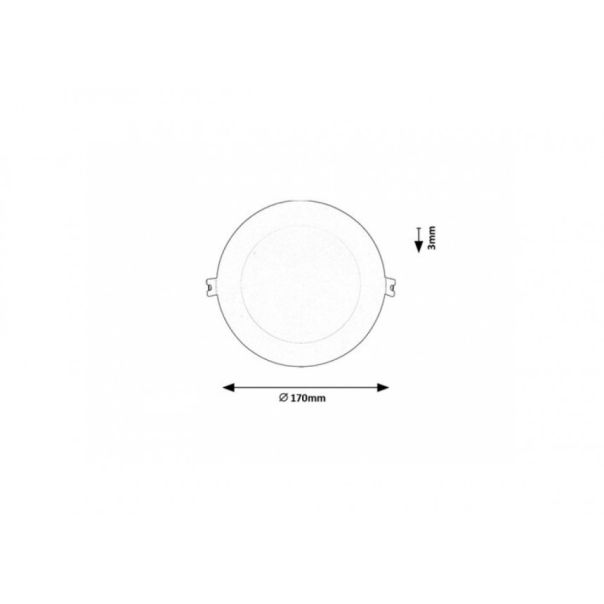 Rabalux Ugradna i nadgradna rasveta Shaun2 LED 12W bela (71218) - RAS002680A00000