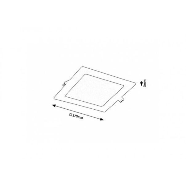 Rabalux Ugradna i nadgradna rasveta Shaun2 LED 12W crna (71230) - RAS002691A00000