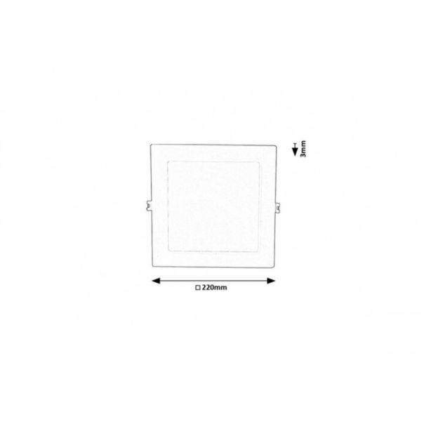 Rabalux Ugradna i nadgradna rasveta Shaun2 LED 18W bela (71239) - RAS002514A00000