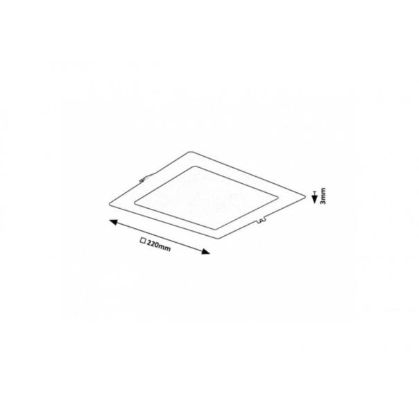 Rabalux Ugradna i nadgradna rasveta Shaun2 LED 18W crna (71265) - RAS002479A00000