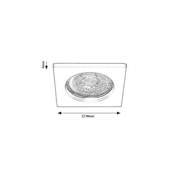 Rabalux Ugradna i nadgradna rasveta Spot relight GU53 1x MAX 25W crna (2150) - 2150-1