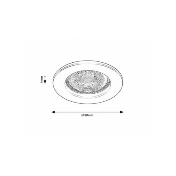 Rabalux Ugradna i nadgradna rasveta Spot relight GU53 1x MAX 25W crna (2151) - 2151