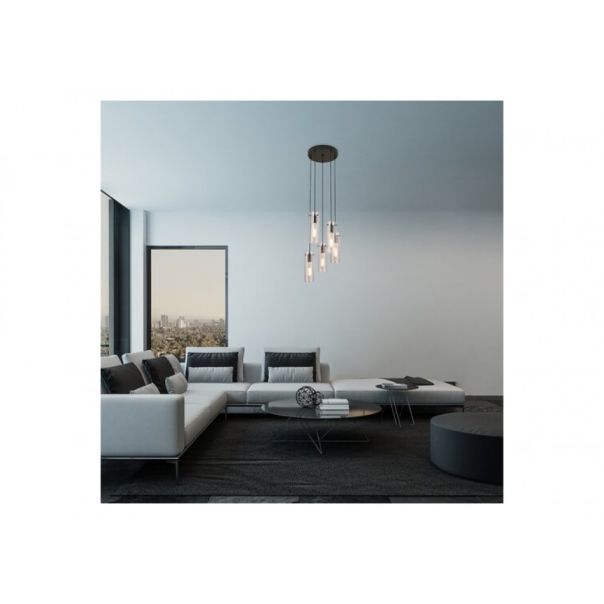 Rabalux Visilica Acantha E27 5x MAX 60W crna (5260) - 5260-1