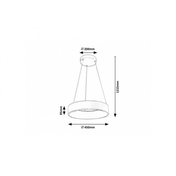 Rabalux Visilica Adeline LED 24W sivo (3929) - 3929-1