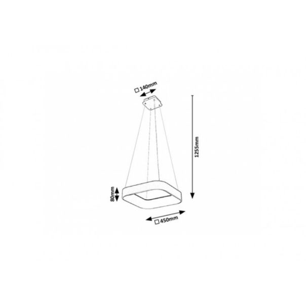 Rabalux Visilica Adeline LED 28W sivo (3927) - 3927