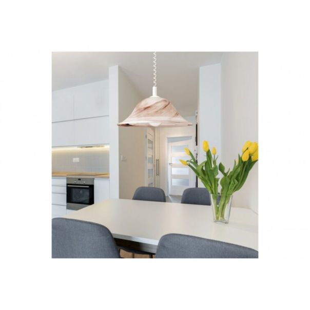 Rabalux Visilica Alabastro E27 1x MAX 60W alabaster - duvan braon (3954) - 3954