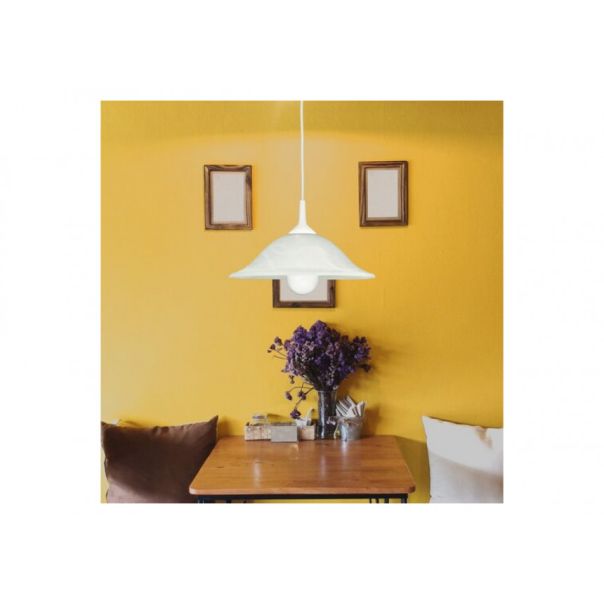 Rabalux Visilica Alabastro E27 1x MAX 60W belo staklo - alabaster (3905) - 3905