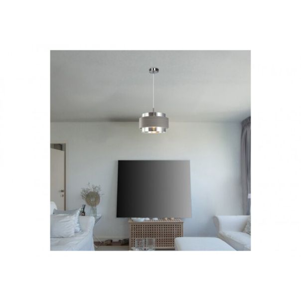 Rabalux Visilica Basil E27 1x MAX 40W brušeni hrom (5383) - 5383