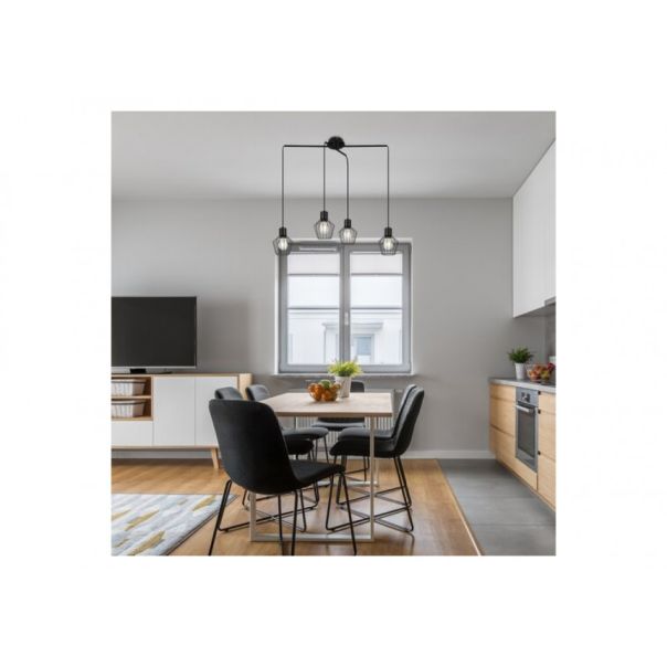 Rabalux Visilica Belano E27 4x MAX 40W crna (3540) - 3540