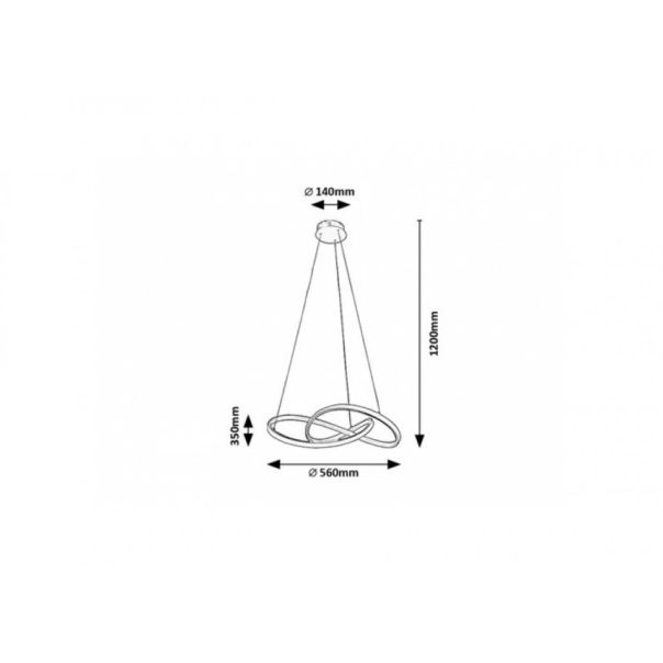 Rabalux Visilica Castiel LED 36W zlatna (72215) - RAS002756A00000