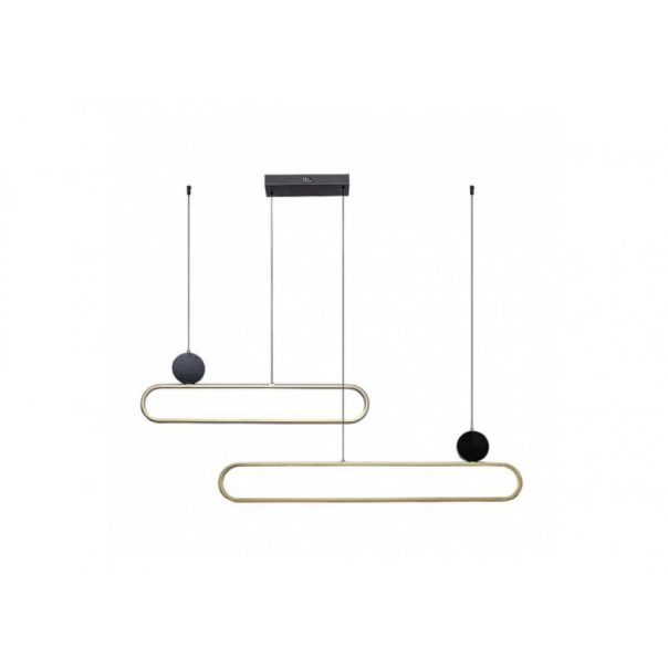 Rabalux Visilica Circado LED 48W crno zlato (72268) - RAS002713A00000