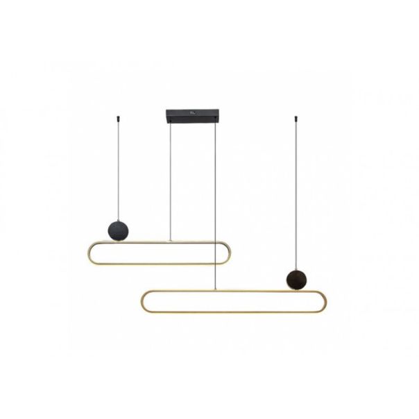 Rabalux Visilica Circado LED 48W crno zlato (72268) - RAS002713A00000