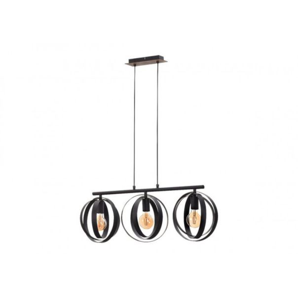 Rabalux Visilica Cortado E27 3x MAX 40W crna (5361) - 5361