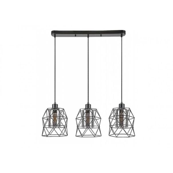 Rabalux Visilica Emrys E27 3x MAX 40W mat crno (72113) - 72113