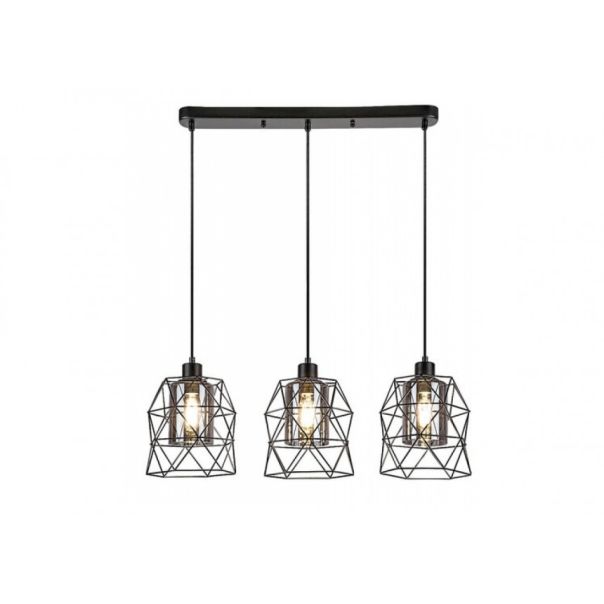 Rabalux Visilica Emrys E27 3x MAX 40W mat crno (72113) - 72113