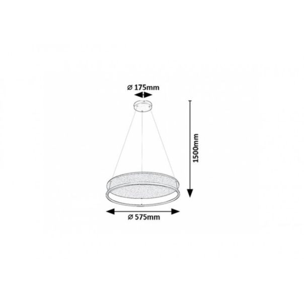 Rabalux Visilica Farenzo LED 40W crna (72032) - RAS003178A00000