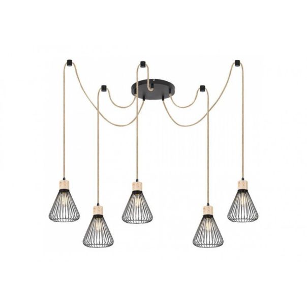 Rabalux Visilica Farfalle E27 5x MAX 40W crna (3150) - 3150