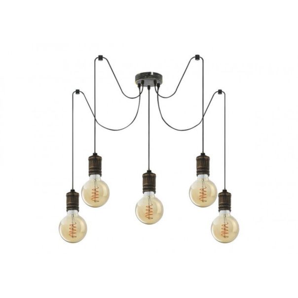 Rabalux Visilica Fidel E27 5x MAX 25W antično zlato (3218) - 3218