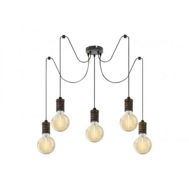 Rabalux Visilica Fidel E27 5x MAX 25W antično zlato (3218) - 3218