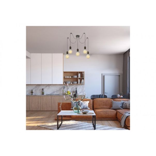 Rabalux Visilica Fidel E27 5x MAX 25W antično zlato (3218) - 3218