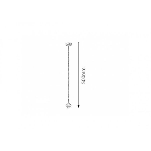 Rabalux Visilica Fix E27 1x MAX 60W brušeni hrom (9926) - 9926