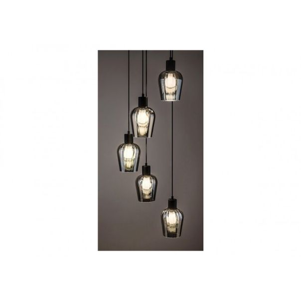 Rabalux Visilica Florian E27 5x MAX 40W mat crno (72272) - RAS002716A00000