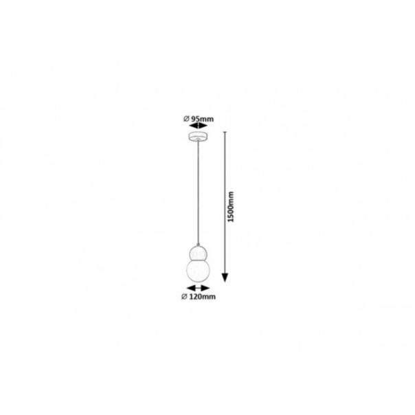 Rabalux Visilica Gellia G9 1x MAX 38W ružičasto (72280) - RAS003202A00000