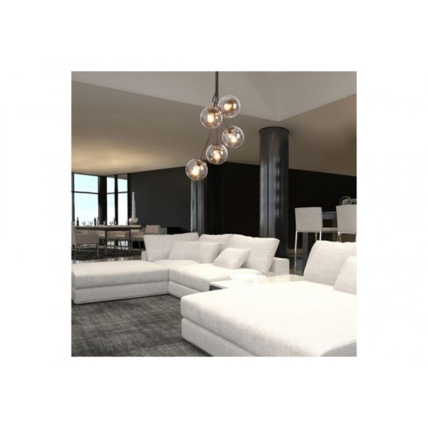 Rabalux Visilica Glory E14 5x MAX 40W mat crno (3508) - 3508