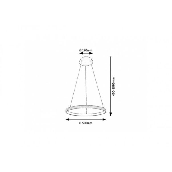 Rabalux Visilica Grete LED 32W crna (72258) - RAS002706A00000