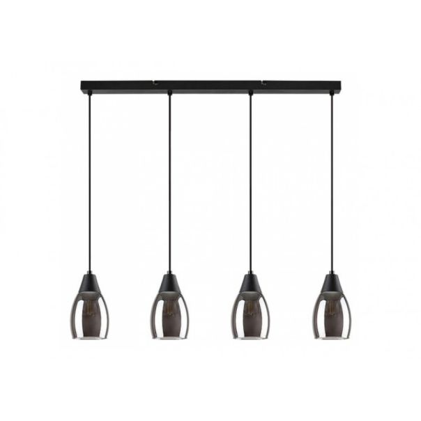 Rabalux Visilica Ilmari E27 4x MAX 15W crna (72184) - RAS002884A00000