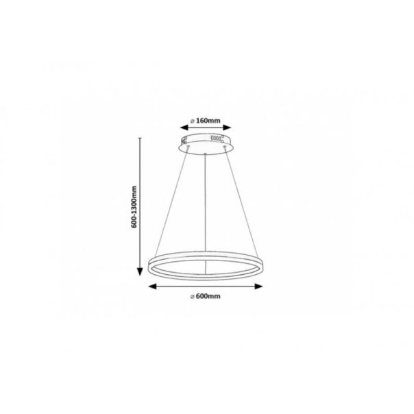 Rabalux Visilica Isaure LED 35W crna (72301) - RAS002951A00000