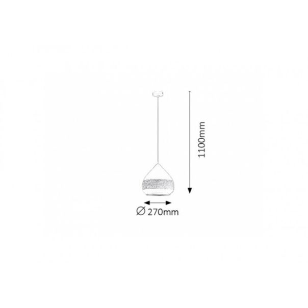 Rabalux Visilica Kaia E27 1x MAX 40W bela (2279) - 2279-1-1