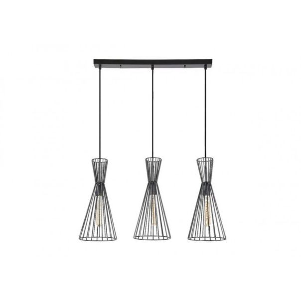 Rabalux Visilica Leandros E27 3x MAX 40W mat crno (72006) - 72006