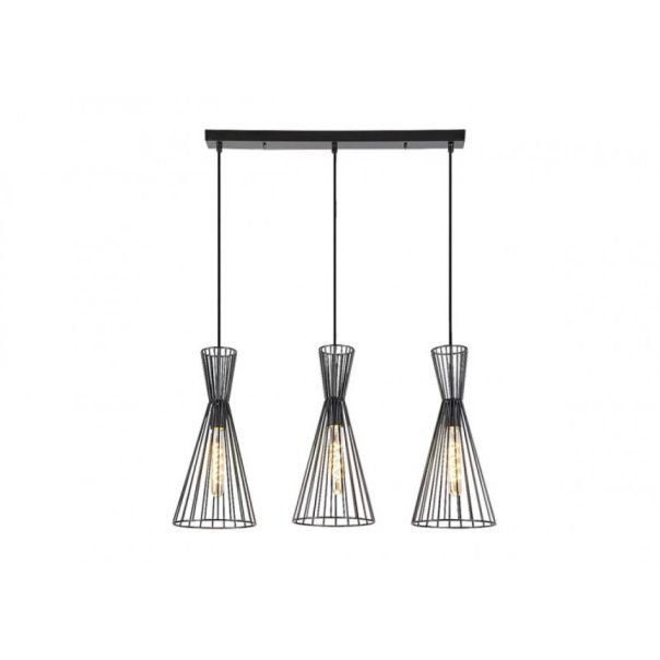 Rabalux Visilica Leandros E27 3x MAX 40W mat crno (72006) - 72006