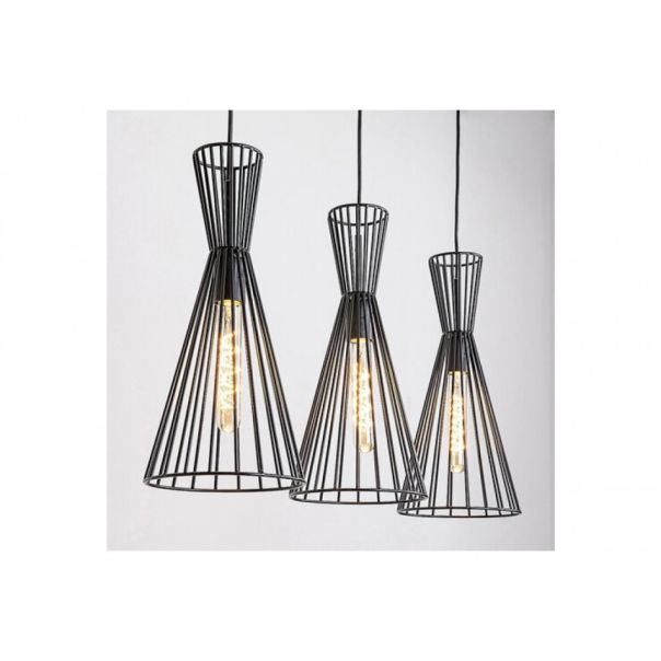 Rabalux Visilica Leandros E27 3x MAX 40W mat crno (72006) - 72006