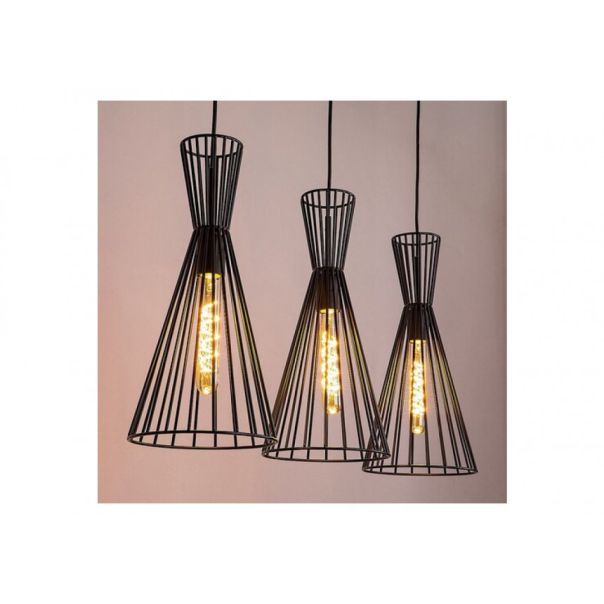 Rabalux Visilica Leandros E27 3x MAX 40W mat crno (72006) - 72006