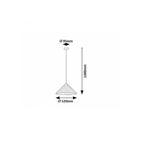 Rabalux Visilica Linavo E27 1x MAX 40W crna (72164) - RAS003326A00000