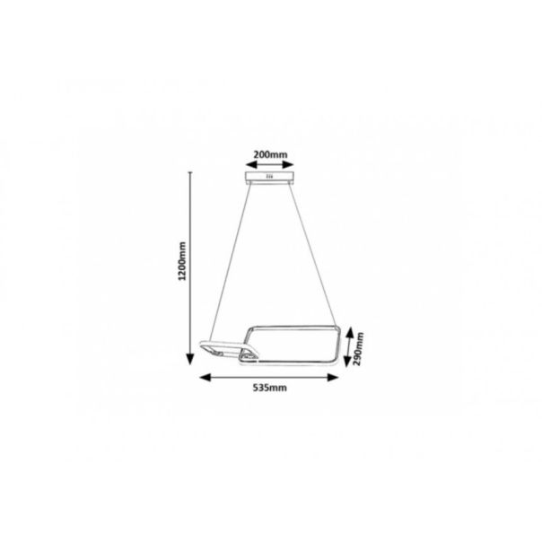 Rabalux Visilica Malwen LED 36W hrom (72368) - RAS003219A00000