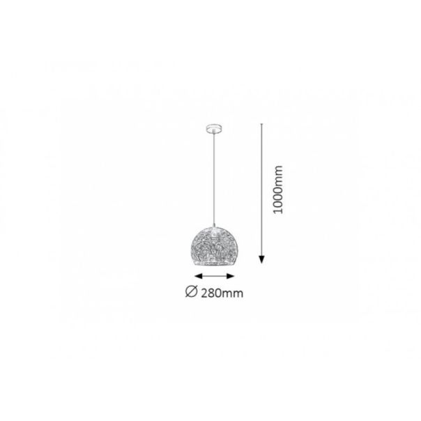 Rabalux Visilica Manorca E27 1x MAX 40W crna (2276) - 2276-1-1