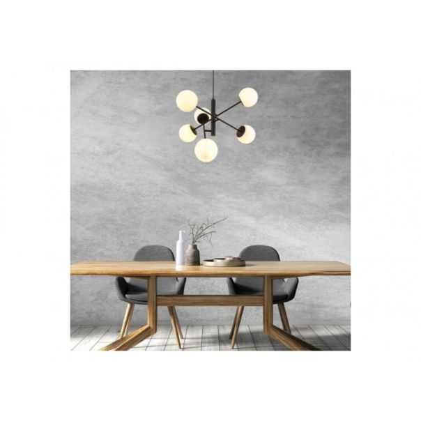 Rabalux Visilica Meduza E14 6x MAX 20W mat crno (72194) - RAS002935A00000