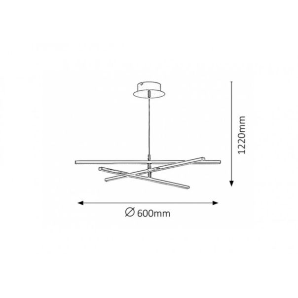 Rabalux Visilica Meredith LED 18W hrom (2480) - 2480