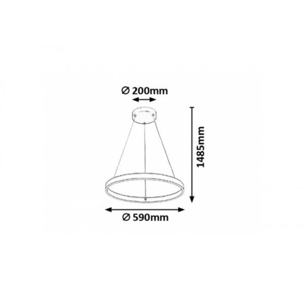 Rabalux Visilica Othello LED 36W sivo (6299) - 6299